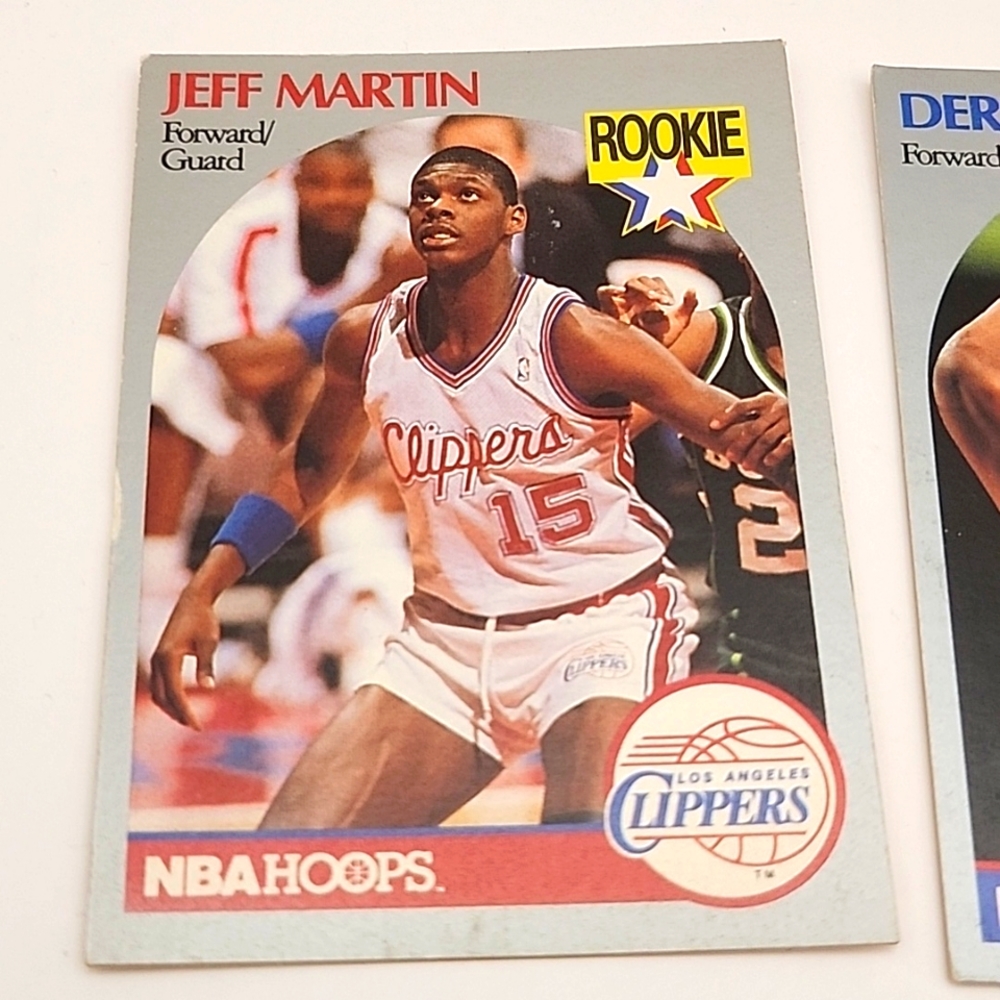 1990 NBA Hoops Rookie Cards 9 Count - Picture 2 of 16